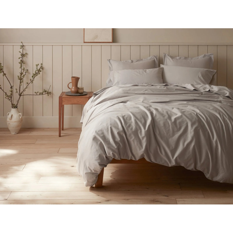 Organic Relaxed Sateen Sham, Alpine White, Standard