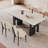 French retro table and chair combination-108364356