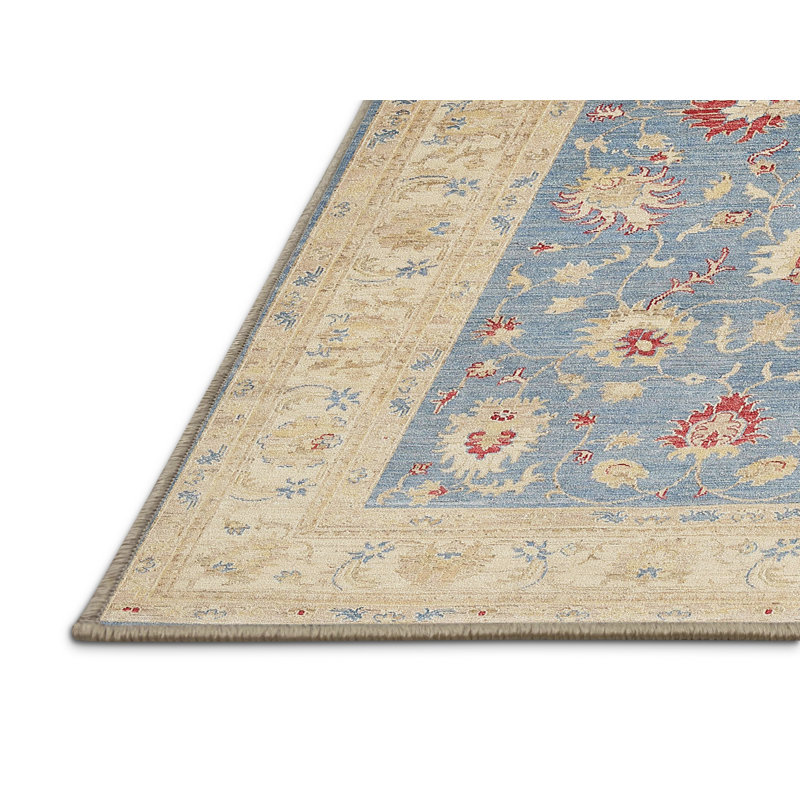 Tapis traditionnel lavable à la machine 100% - tapis, Rectangle 7 pi x 10 pi