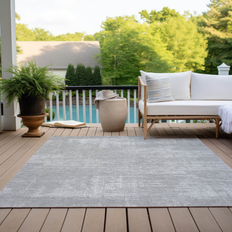 Tapis intérieur / extérieur Cederick avec envers antidérapant, Rectangle 9 pi x 12 pi