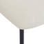 Chaises de salle à manger rembourrées avec pieds en métal, beige