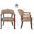 LUMERA Collection Swivel Tufted Arm Dining Chair Poker Chair Dark Brown-1608069853-1480359274