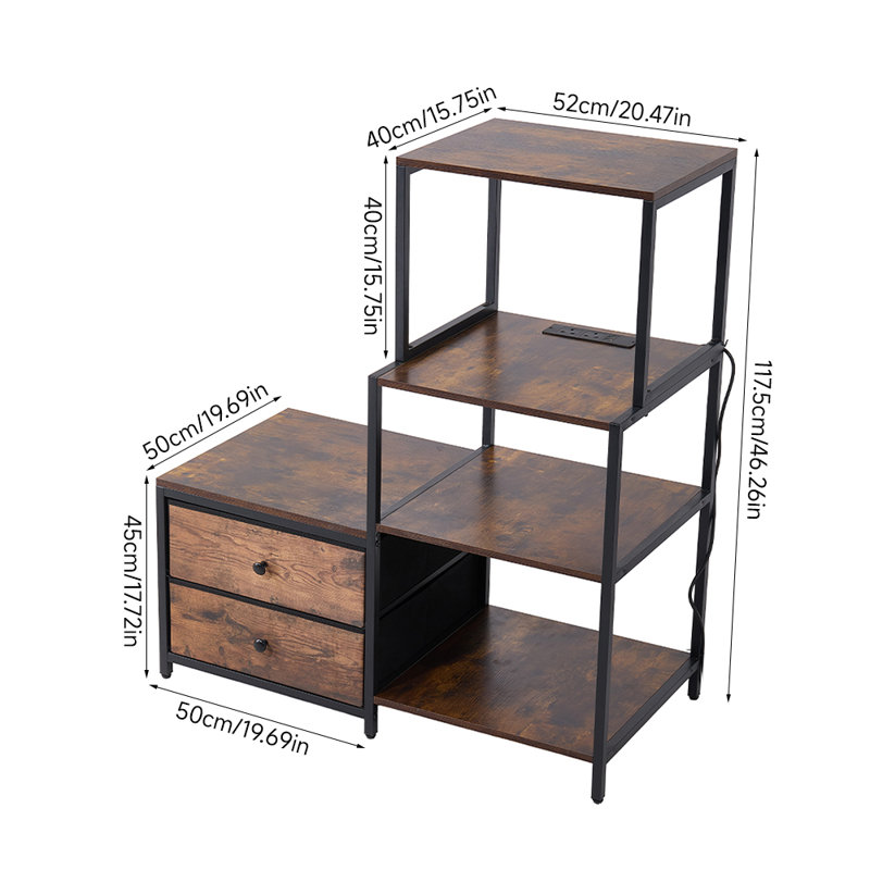102cm W Metal Storage Rack