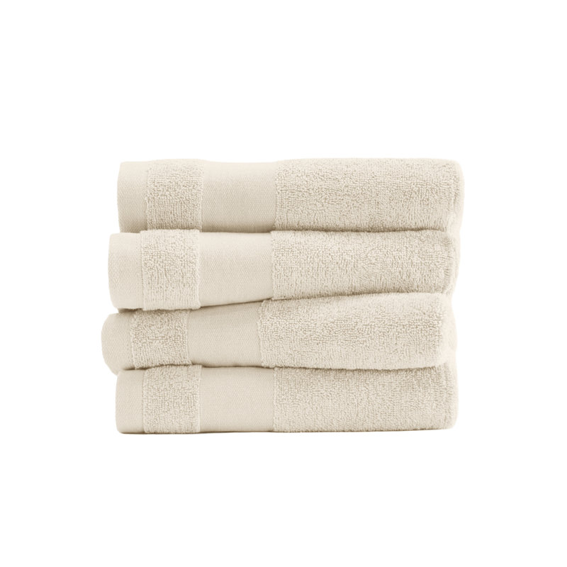 Ensemble de 4 essuie-mains 100% coton, Ivoire ivoire