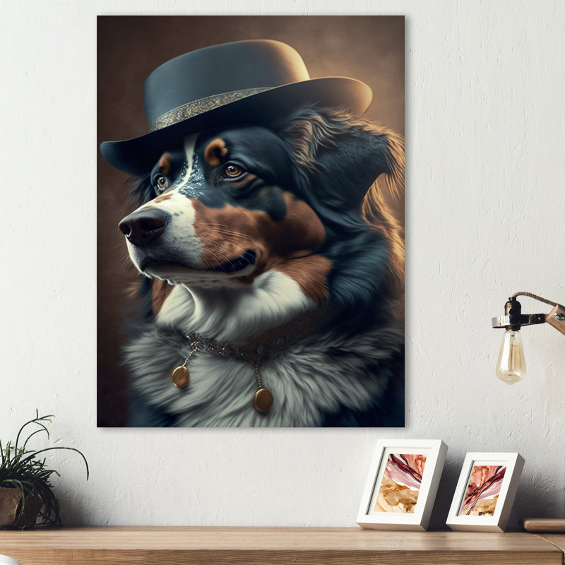 Décoration murale Mafia Dog IV - Animaux en métal, H 20 po x l 12 po x P 1 po