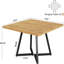 Bureau d'ordinateur carré, table de salle à manger, petite table de conférence