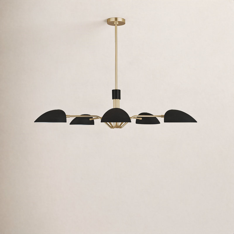Adarna 5-Light Chandelier, Midnight Black