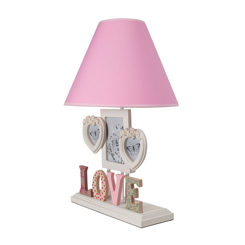 Lampe de table 20 po Rogerson, Rose, Rose
