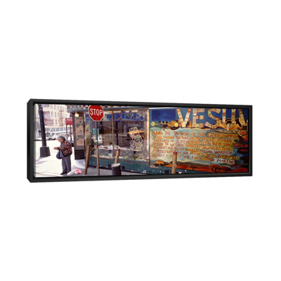 " USA, California, San Francisco, Little Italy, Senior Man Standing Outside A Bar " by Panoramic Images