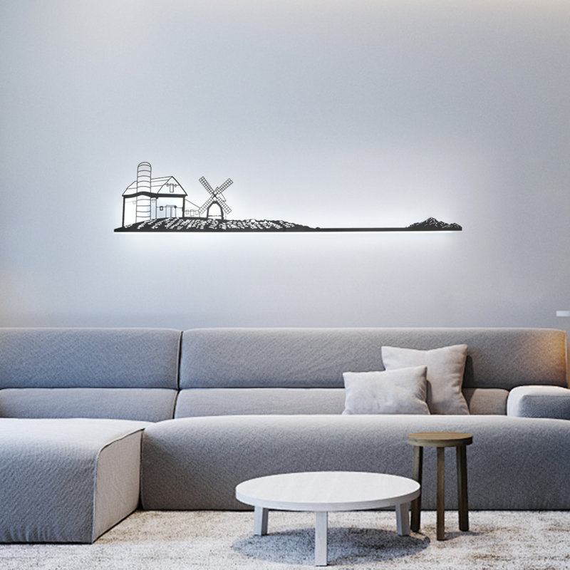 1 - Light 47.24" LED Dimmable Modern Flush Mounted Sconce