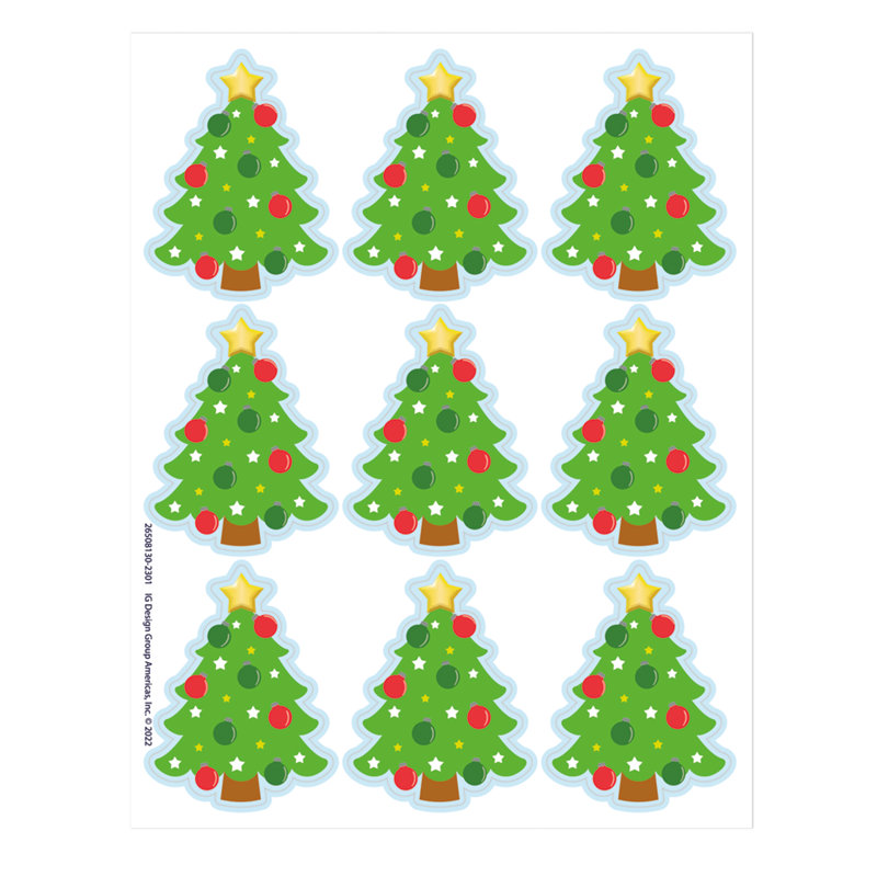 Accessoire éducatif d'autocollants géants d'arbre de Noël