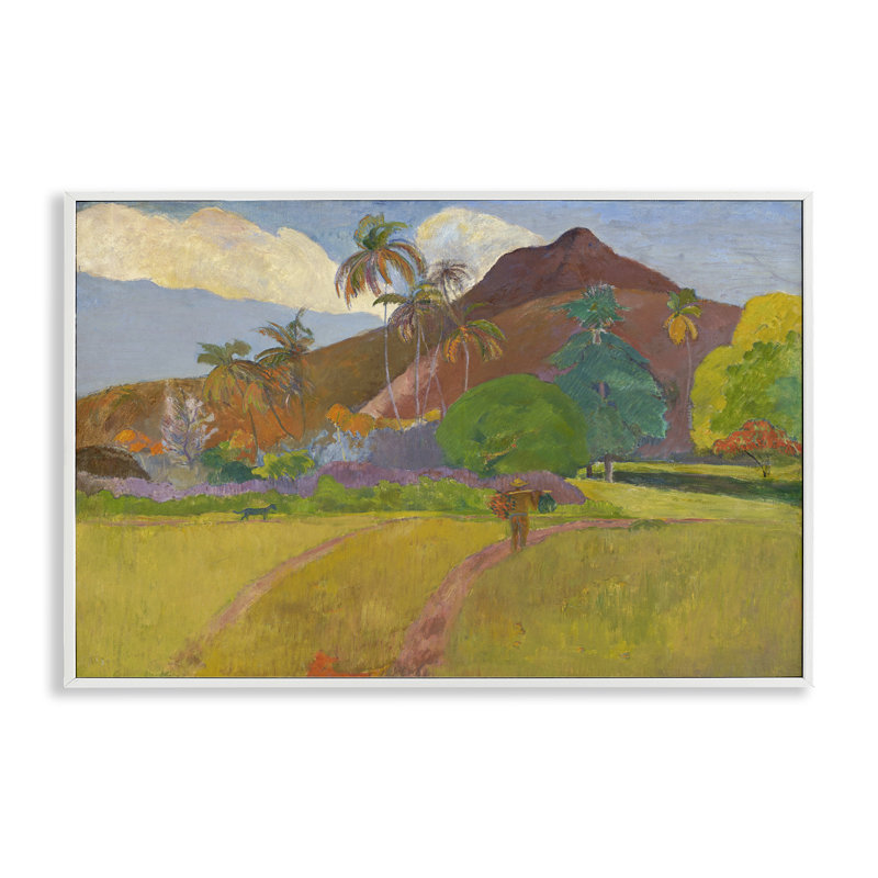 «Classic Tahitian Landscape», art giclée par one1000paintings, H 12 po x l 18 po