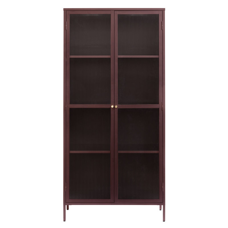 Damyla Display Cabinet, Red