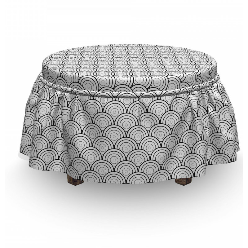 Box Cushion Ottoman Slipcover