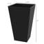 Ensemble de 3 grands pots de fleurs empilables en bois artificiel avec trous de drainage pour terrasse de patio-130583939-130583941