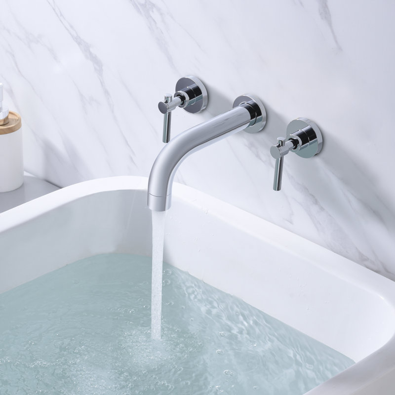 2 Handle Bathroom Bath Faucet, Chrome