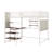 Loft Metal Bed With Built-In Charging Station And LED Light-2135263811-2135263813