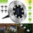 Silver/Black Solar Powered Acrylic Well Light