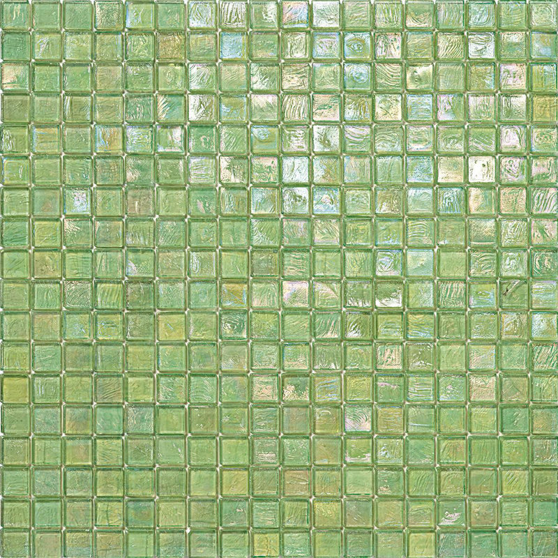 Papaya 5/8" x 5/8" Glimmer Glass Mosaic