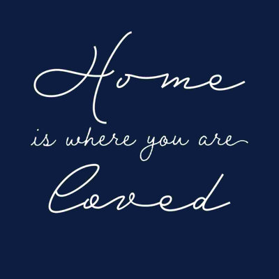 " Home Loved Navy "