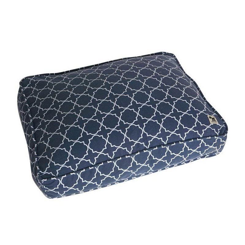 Taie D'oreiller Pour Chien Title Track, Large (45" L x 36" P), Marine