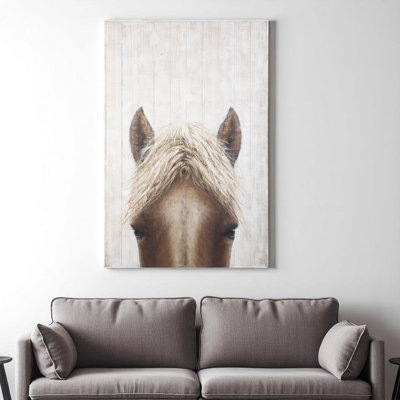 «Horse Fringe», art mural non encadré