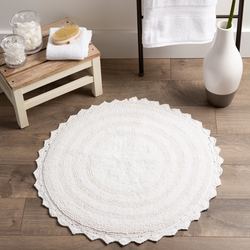Lisk Bath Rug, White