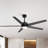 Elraine 65" Large Modern Ceiling Fan with Light Kit and Remote Control, 3 LED Colours, 6 Speed Noiseless DC Motor, 5 Plywood Blades, for Indoor/Covered Outdoor Use-235019305-235019318
