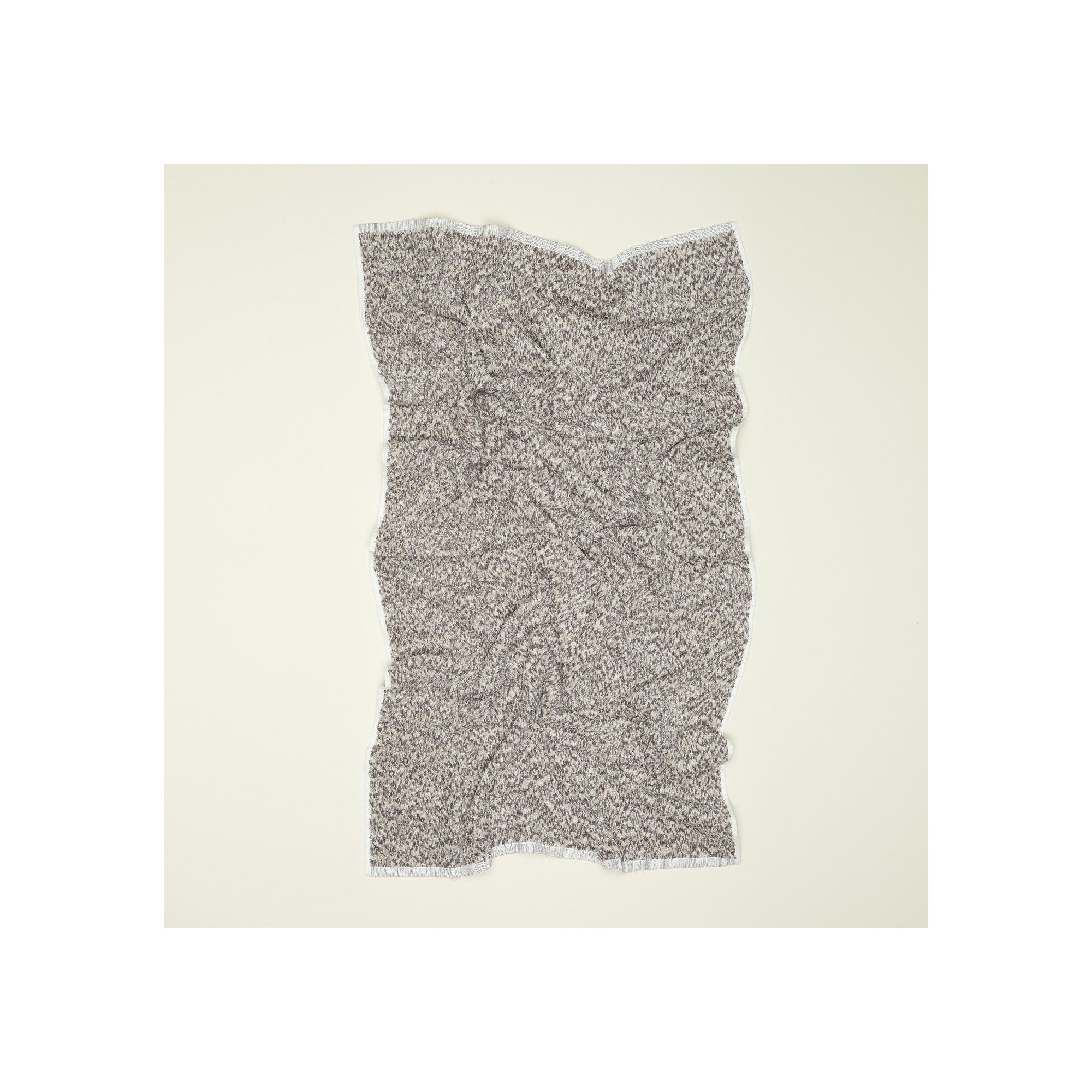  Cotton, Light Gray/Dark Gray, Hand Towel - 1 Pack