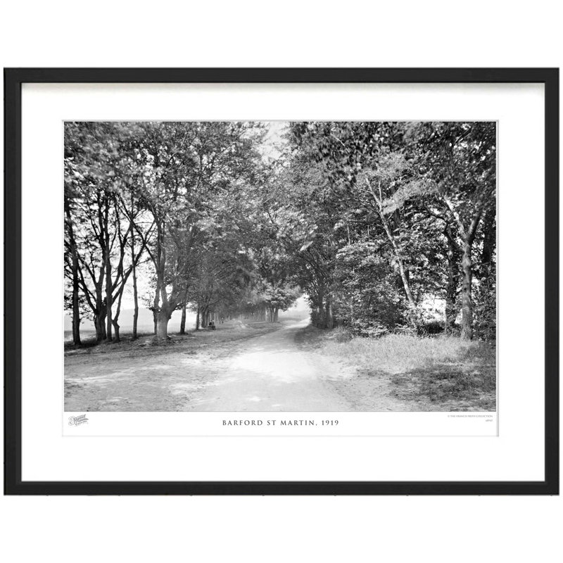Barford St Martin, 1919 - Single Picture Frame Print, 60cm H x 80cm W x 2.3cm D