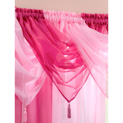 Maloy Solid Colour Pointed Window Pelmet