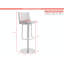 Bergamyer Swivel Upholstered Adjustable Height Counter Stool with Metal Frame-1382373184