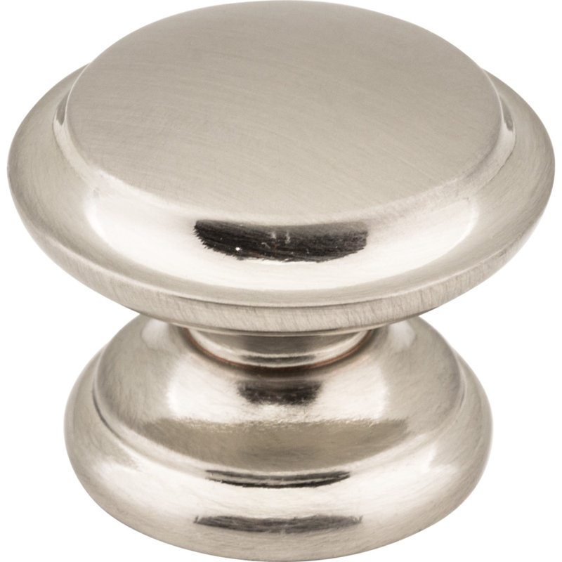 Cordova Mushroom Knob, Brushed Pewter, 1 3/8"