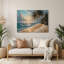 Art mural gris en métal Coastal Caribbean Beach-376891676
