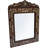 Vintage Handmade Floral-patterned Mother-of-pearl Inlaid Mirror