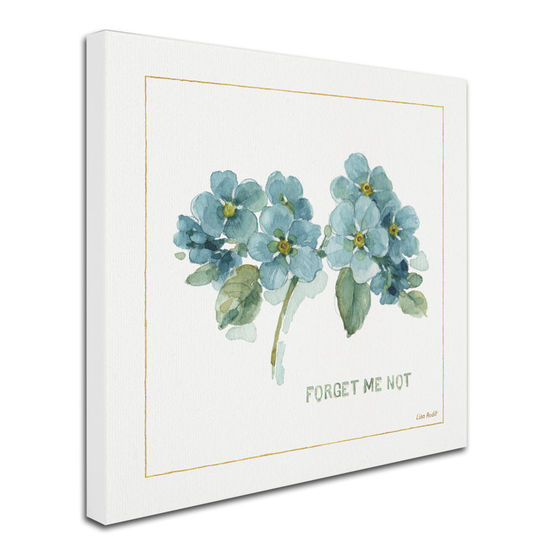 «My Greenhouse Forget Me Not» par Lisa Audit, reproduction sur toile, H 24 po x l 24 po x P 2 po