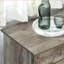 Buffet 32 "avec porte de grange style campagne avec rangement gris | Panneau de fibres à densité moyenne | Panneau de particules