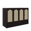 Armoire lit escamotable sophistiquée pour grand lit avec station de charge et grand tiroir de rangement-2050325288