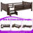 Full\Twin Size Kids Floor Bed With Storage Bookcases, Guardrails & Stairs-2092489706-2092489704