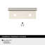 Poignée d'armoire en nickel satiné de longueur 1-3 / 4 pouces (44 mm) Streamline II - paquet de 25-111778818-111778816