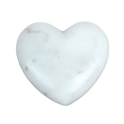 Duard Hand Carved Marble Heart Sculpture