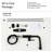 Frank High Arc One-Handle Pull-Down Classic Kitchen Faucet, Lead Free, Matte Black-129019113