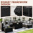 Caradog Wicker 6 - Person Patio Conversation Sets with Cushions, Coffee Table and 44" Fire Pit Table-902256869