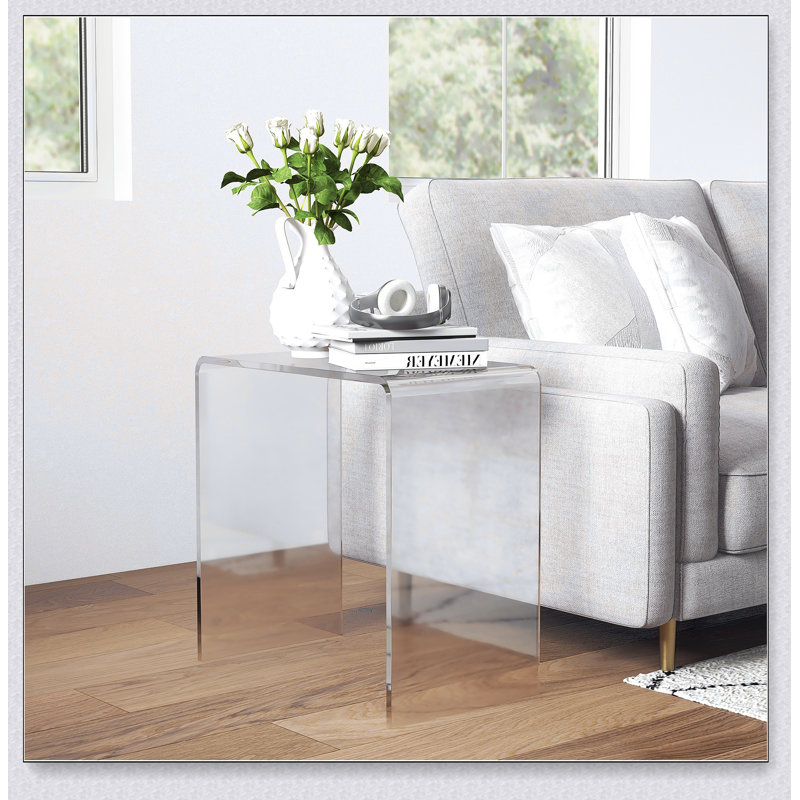 Rectangular Coffee Table with Manufactured Wood Table Topand Shelf