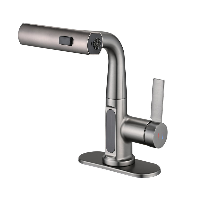 Single-handle Bathroom Faucet, Stainless Steel