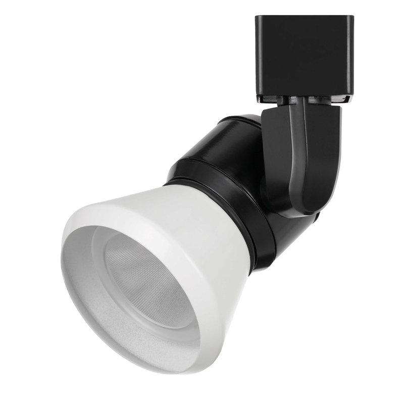 Tête de luminaire de rail del, Blanc, Noir