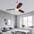 42” Ceiling Fan Light With Remote Control (Walnut)-972668511