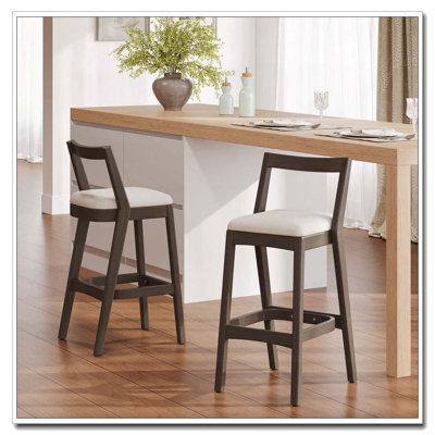 Tabouret en bois d'hévéa