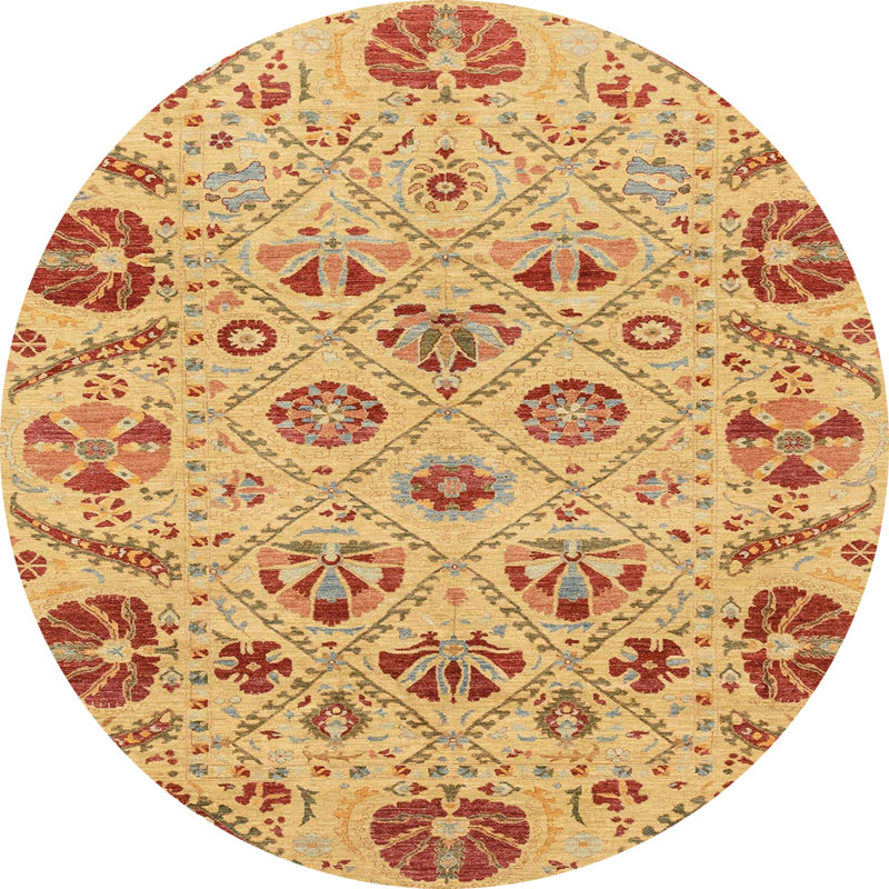 Tapis abstrait 3797, Rond 7 pi