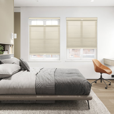 EcoHome 1.5 inch Cordless Semi-Sheer Light Filtering Top Down Bottom Up Cellular Shade